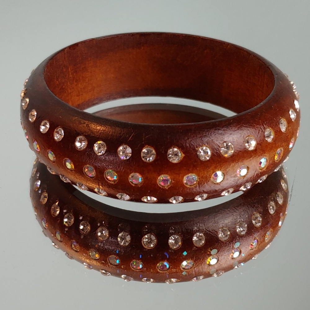 5/$20.⭐Wood bracelet bangle with - Picture 1 of 3